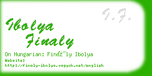 ibolya finaly business card